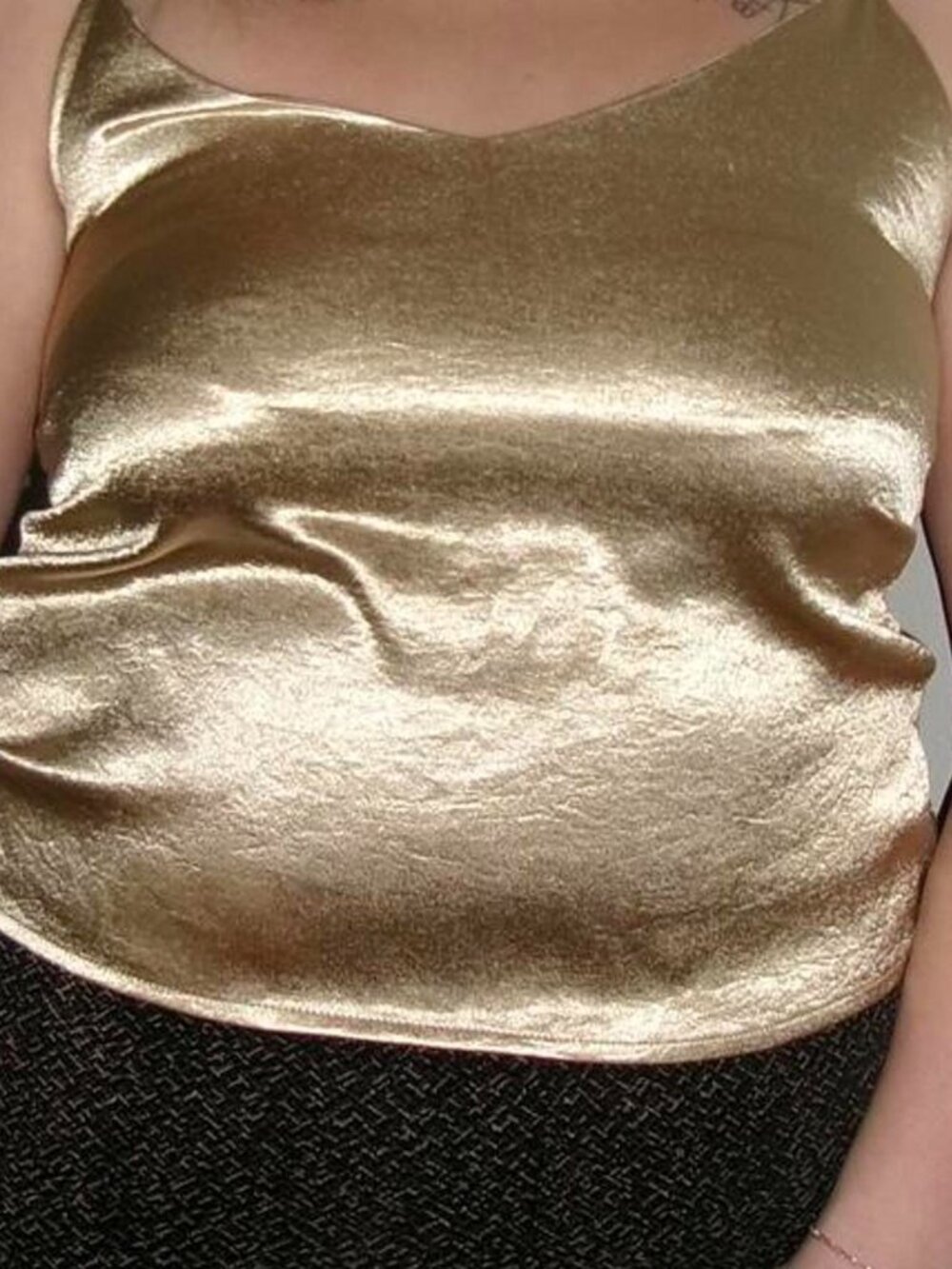 Women's Gold Cami Top